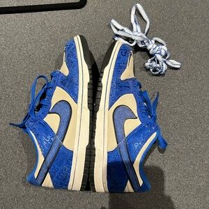 Nike Blue and Cream Sneakers